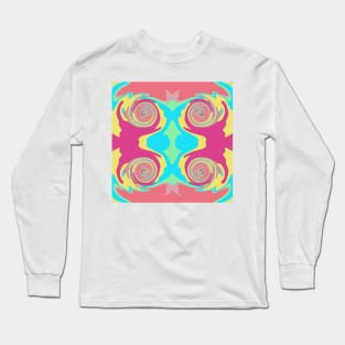 Tile Pattern Pastel Swirls / G-Tile006 Long Sleeve T-Shirt